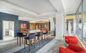 Co-working lounge with printing on demand